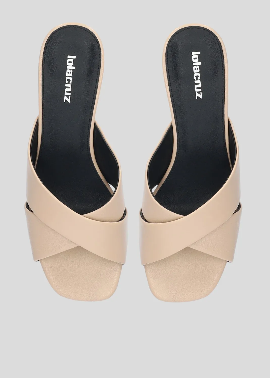 Lola Cruz Charlotte Mule 45 mules beige