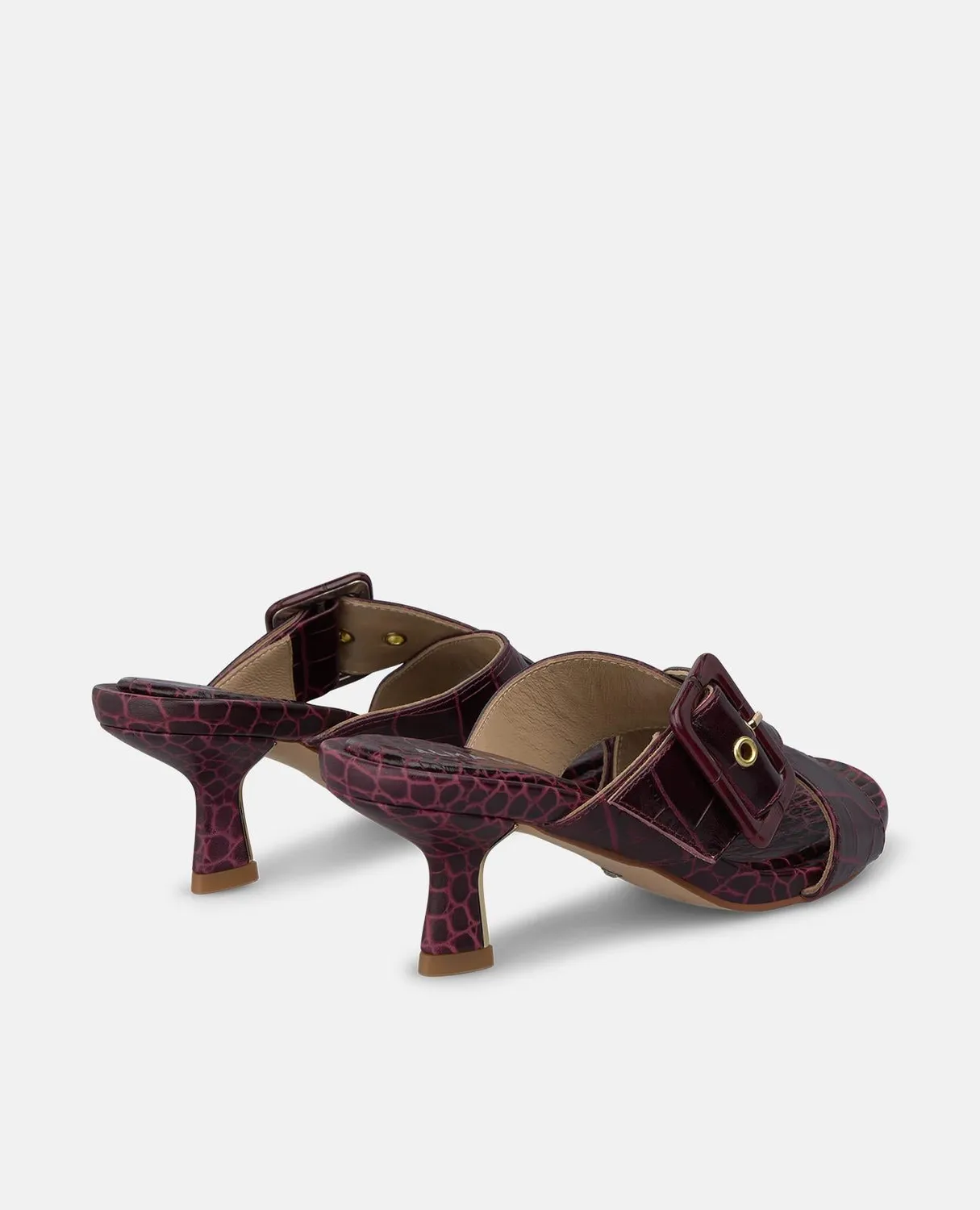 Alma en Pena I260293 sandales bordeaux croco 5,5 cm