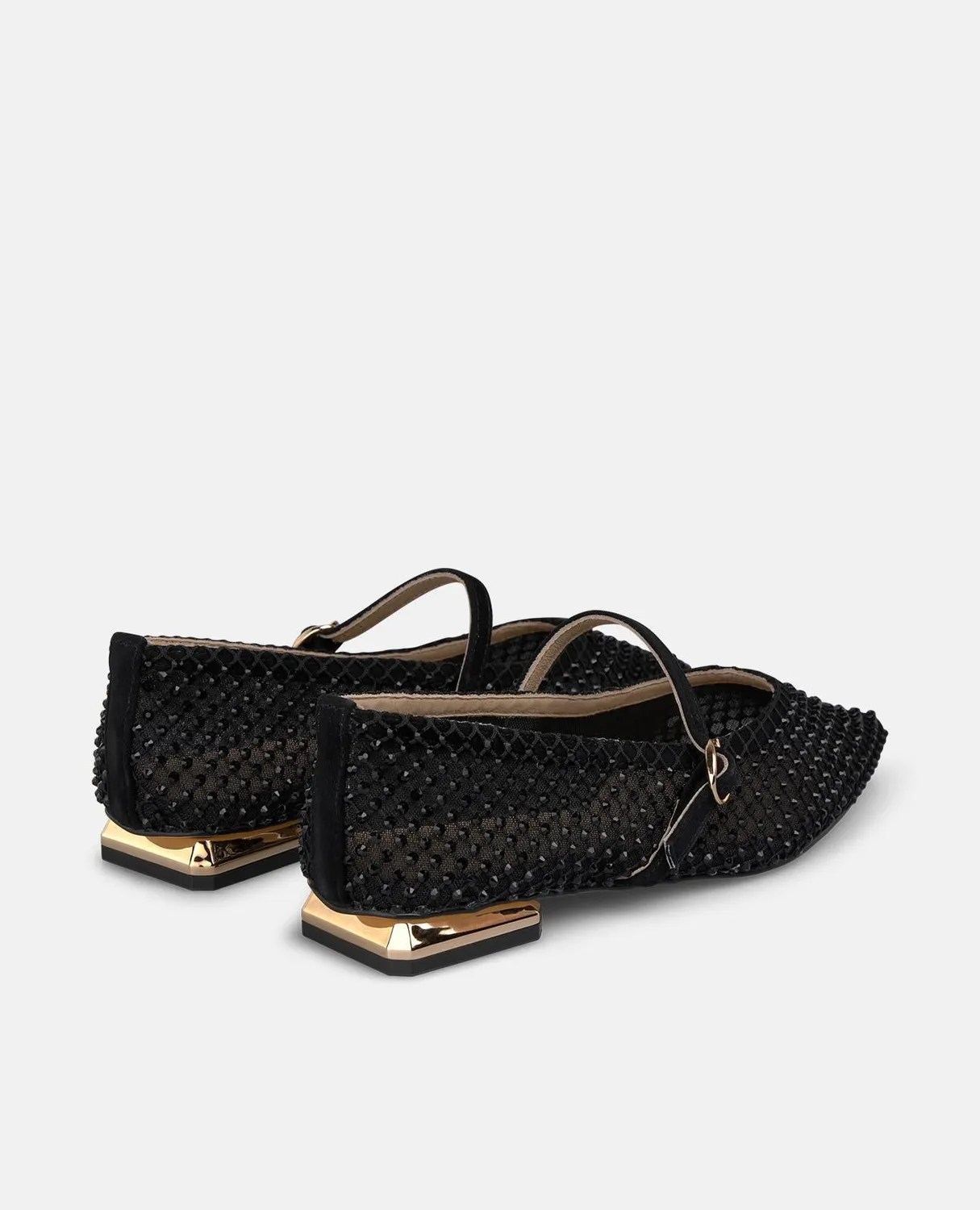 Alma en Pena I260102 ballerines maille noir strass