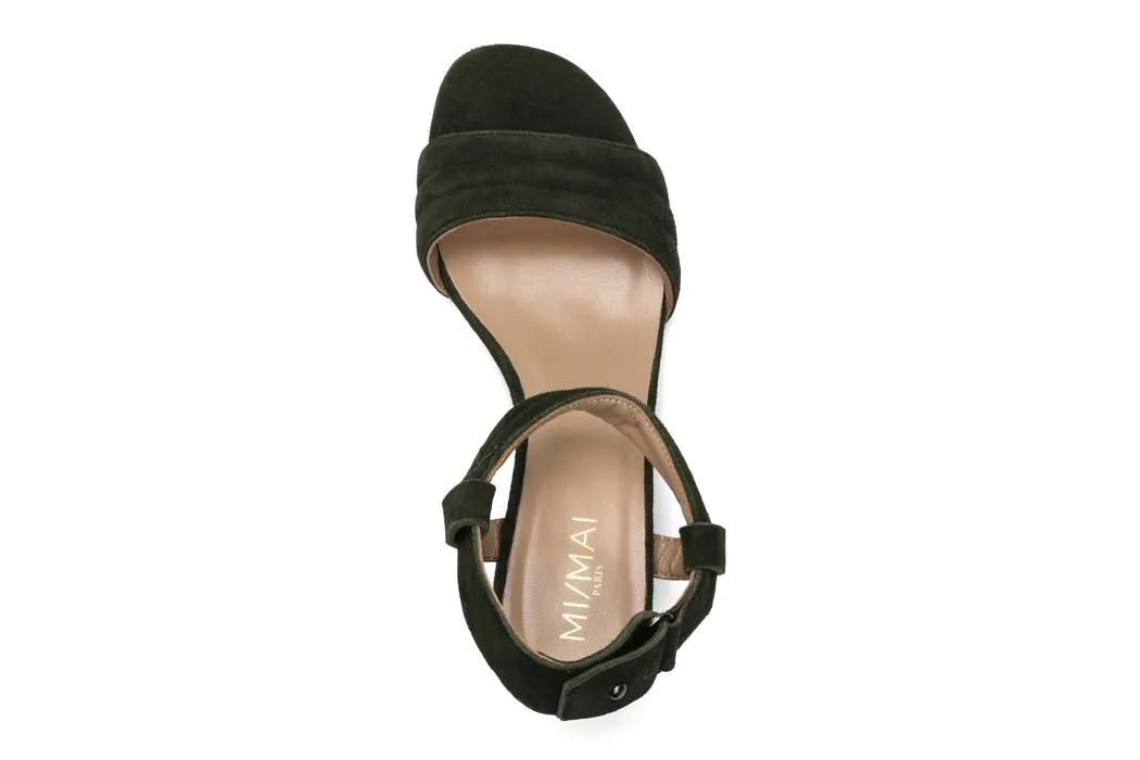 Mi/Mai Kilian sandales cuir kaki talon 4 cm