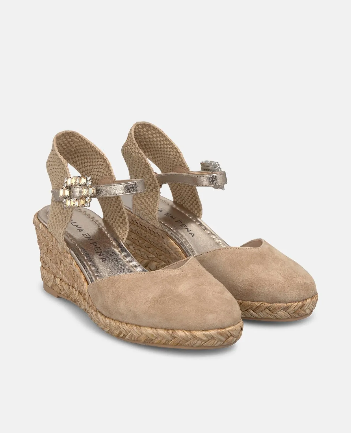 Alma en Pena V265691 espadrilles compensées sable 6,5 cm