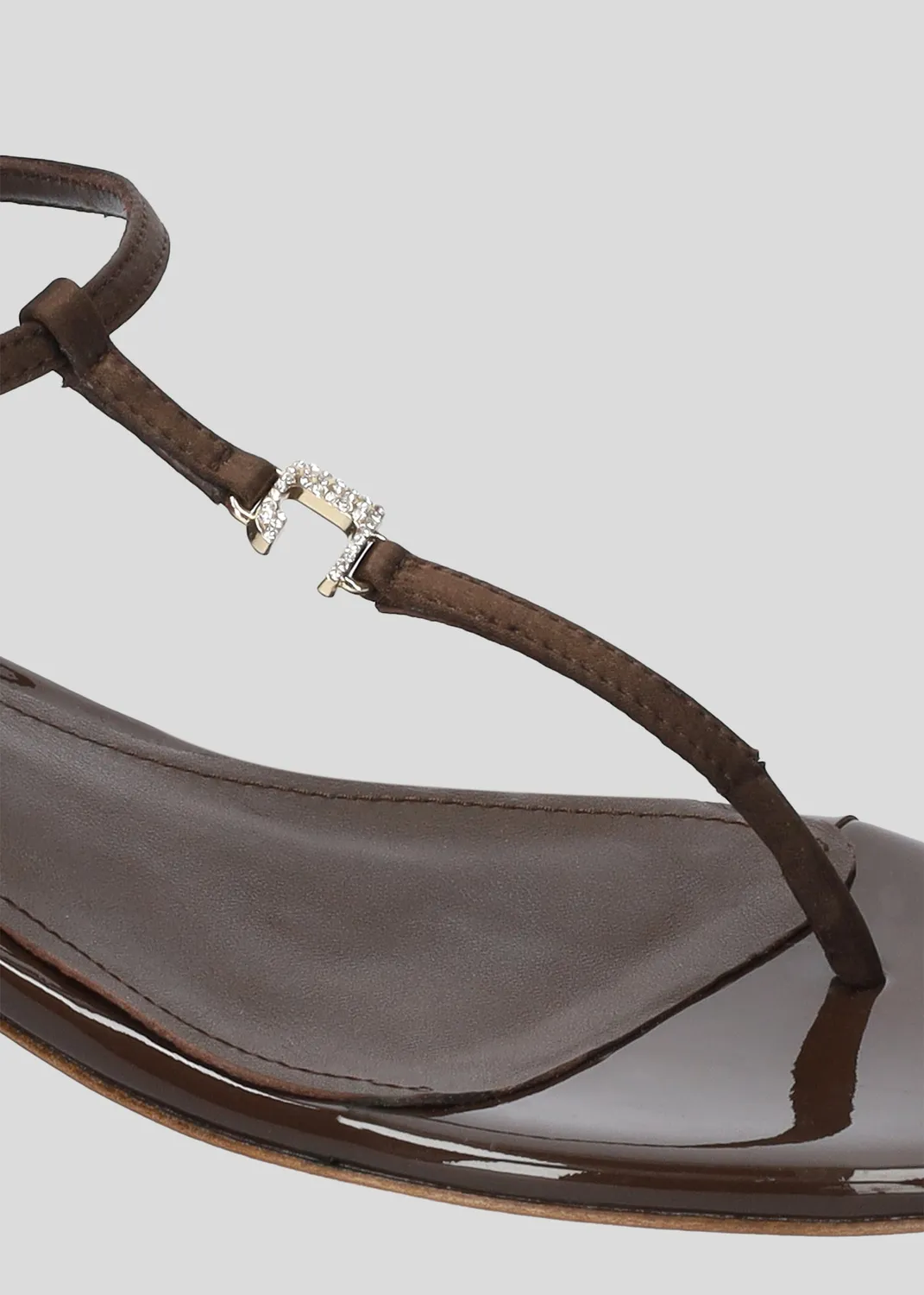 Lola Cruz June Flat sandales plates marron