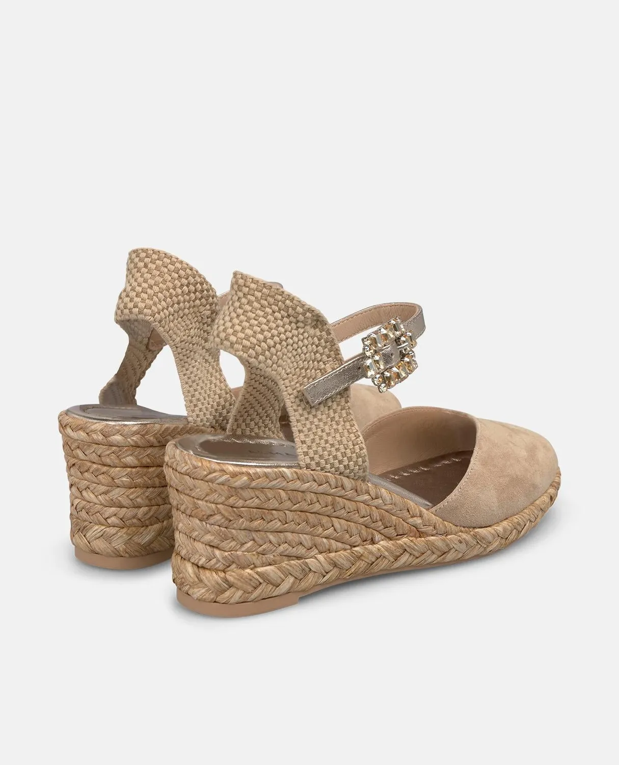 Alma en Pena V265691 espadrilles compensées sable 6,5 cm