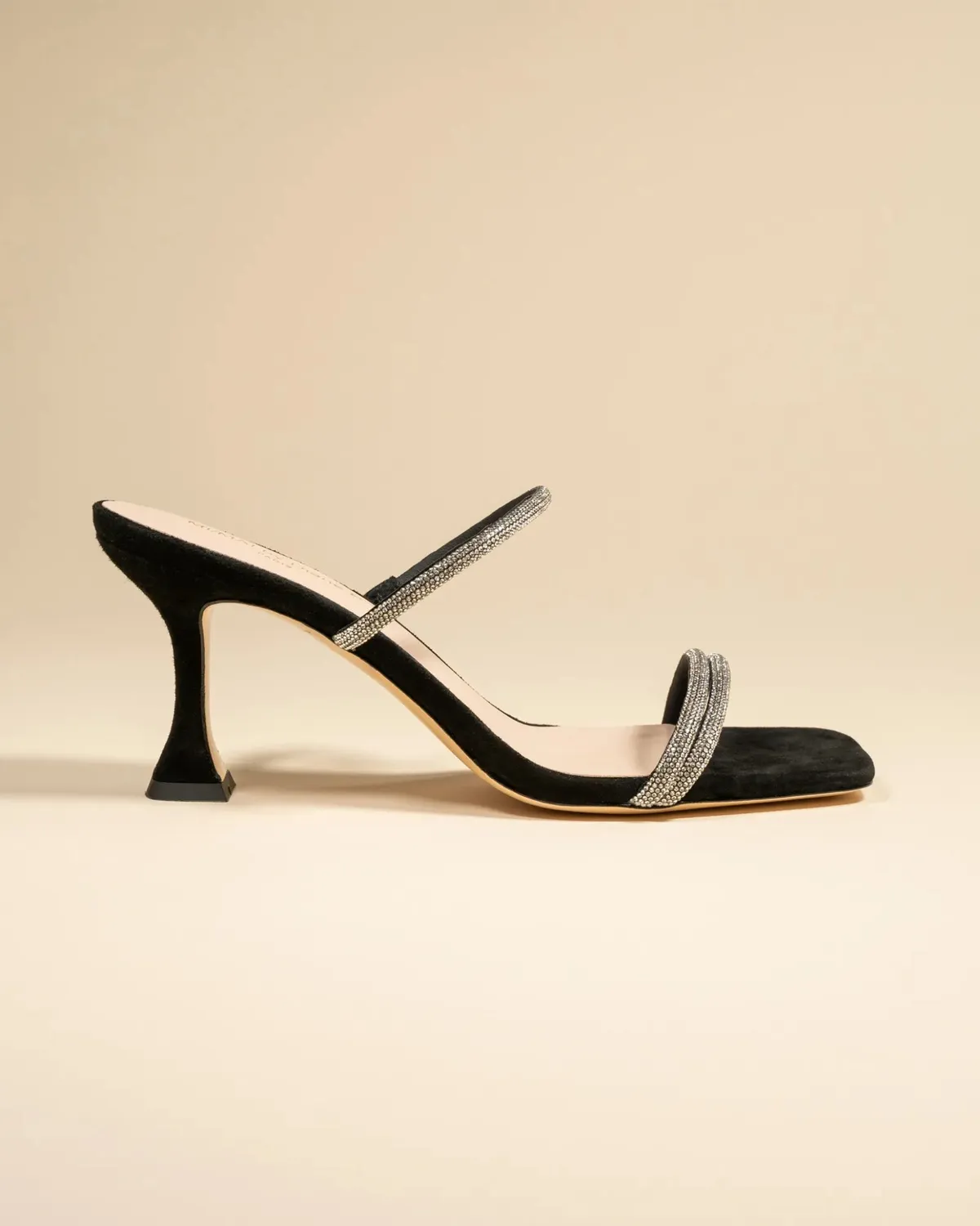 Mi/Mai Tokyo Black sandales à talons noires strass