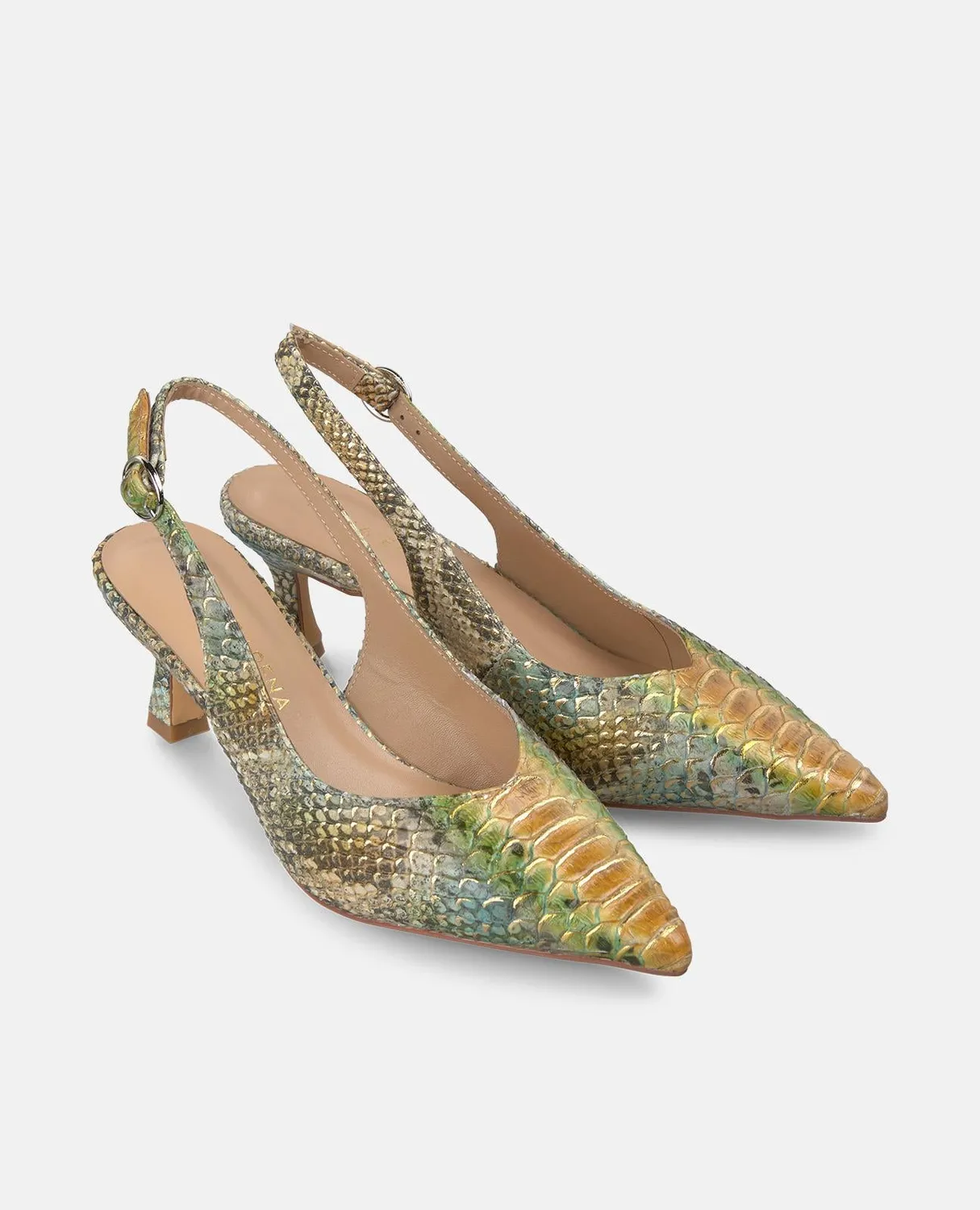 Alma en Pena V250650 escarpins bronze cuir talon 6 cm