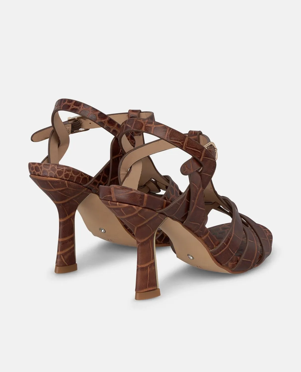 Alma en Pena I260302 sandales cuir camel 8 cm