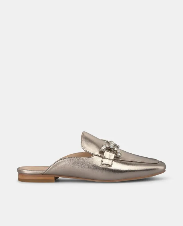 Alma en Pena V250300 mules bronze plat 1,5 cm