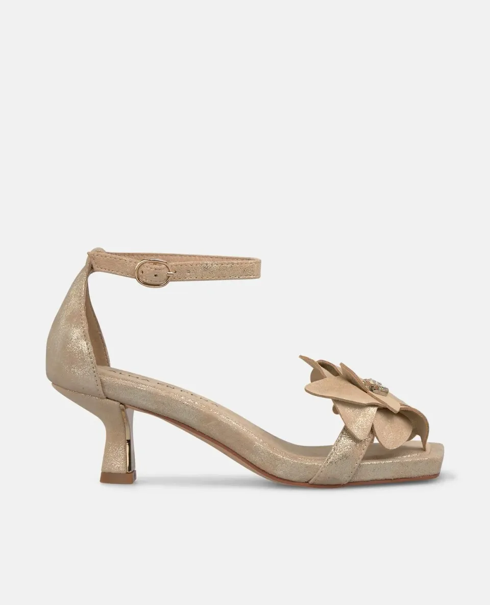 Alma en Pena V265002 sandales sable fleur talon 5,5 cm