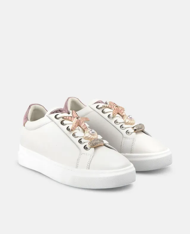 Alma en Pena V260449 sneakers rose poudré cuir