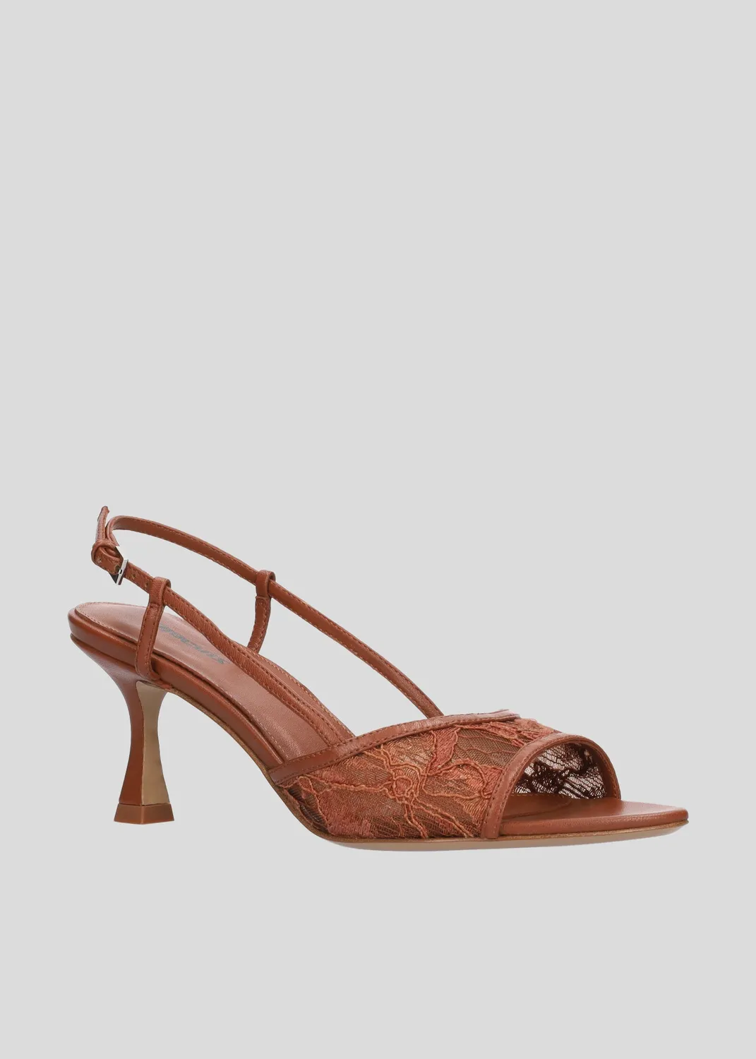 Lola Cruz Alberta 65 sandales à talon terracotta cuir
