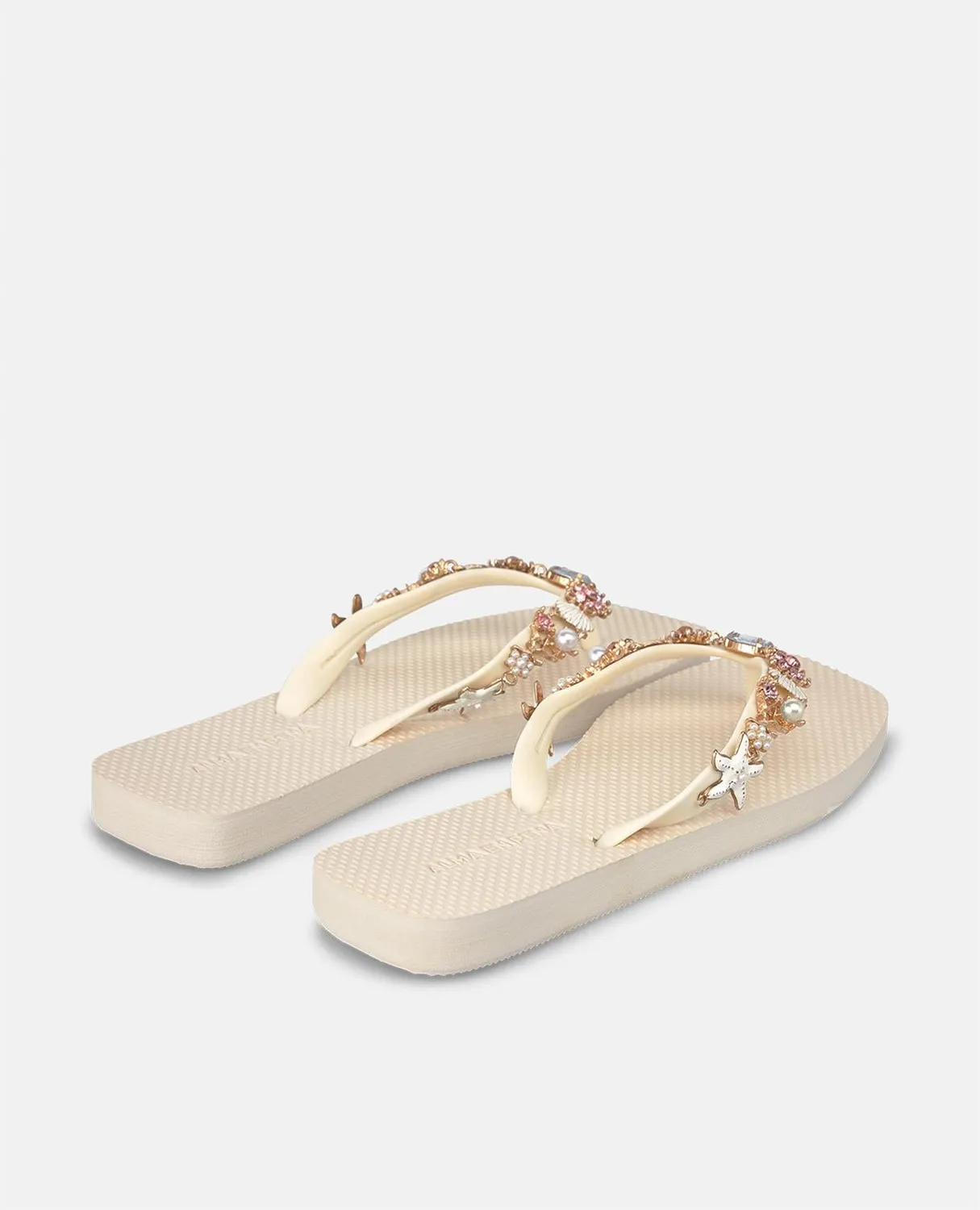 Alma en Pena V269007 tongs blanches plage plates