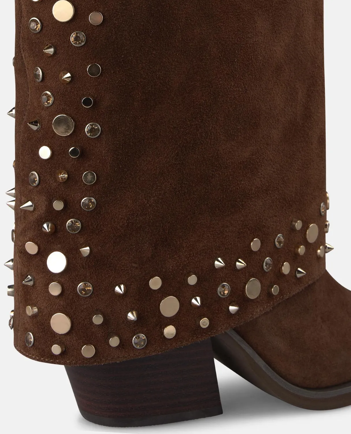 Alma en Pena I260724 bottes camel daim 8 cm
