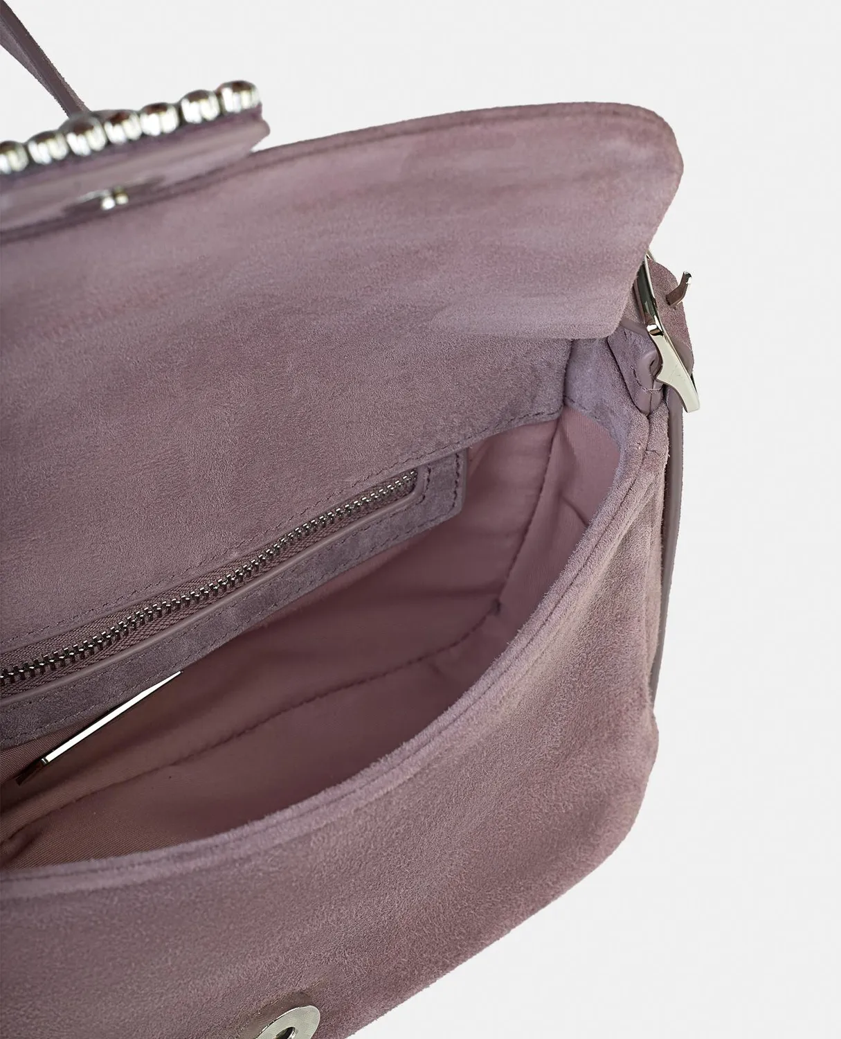 Alma en Pena BG106 sac main cuir lavande fête