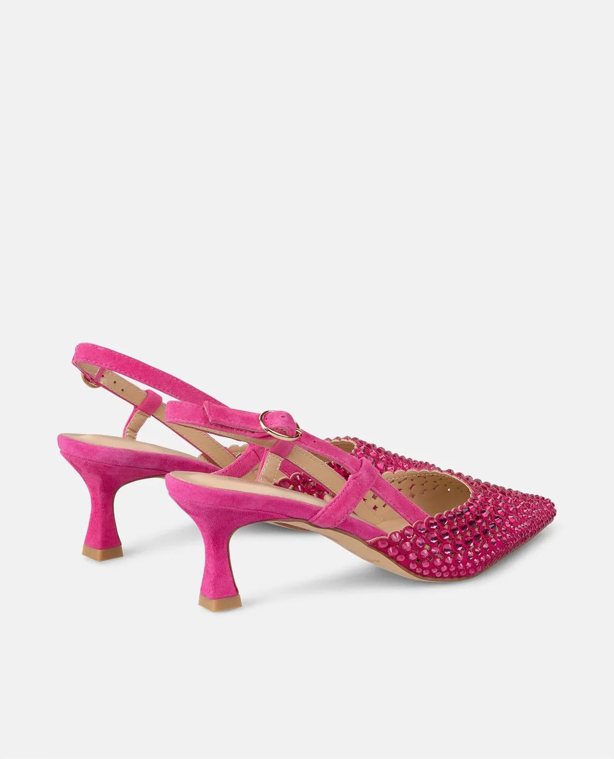 Alma en Pena V250662 slingbacks textile fuchsia 6 cm