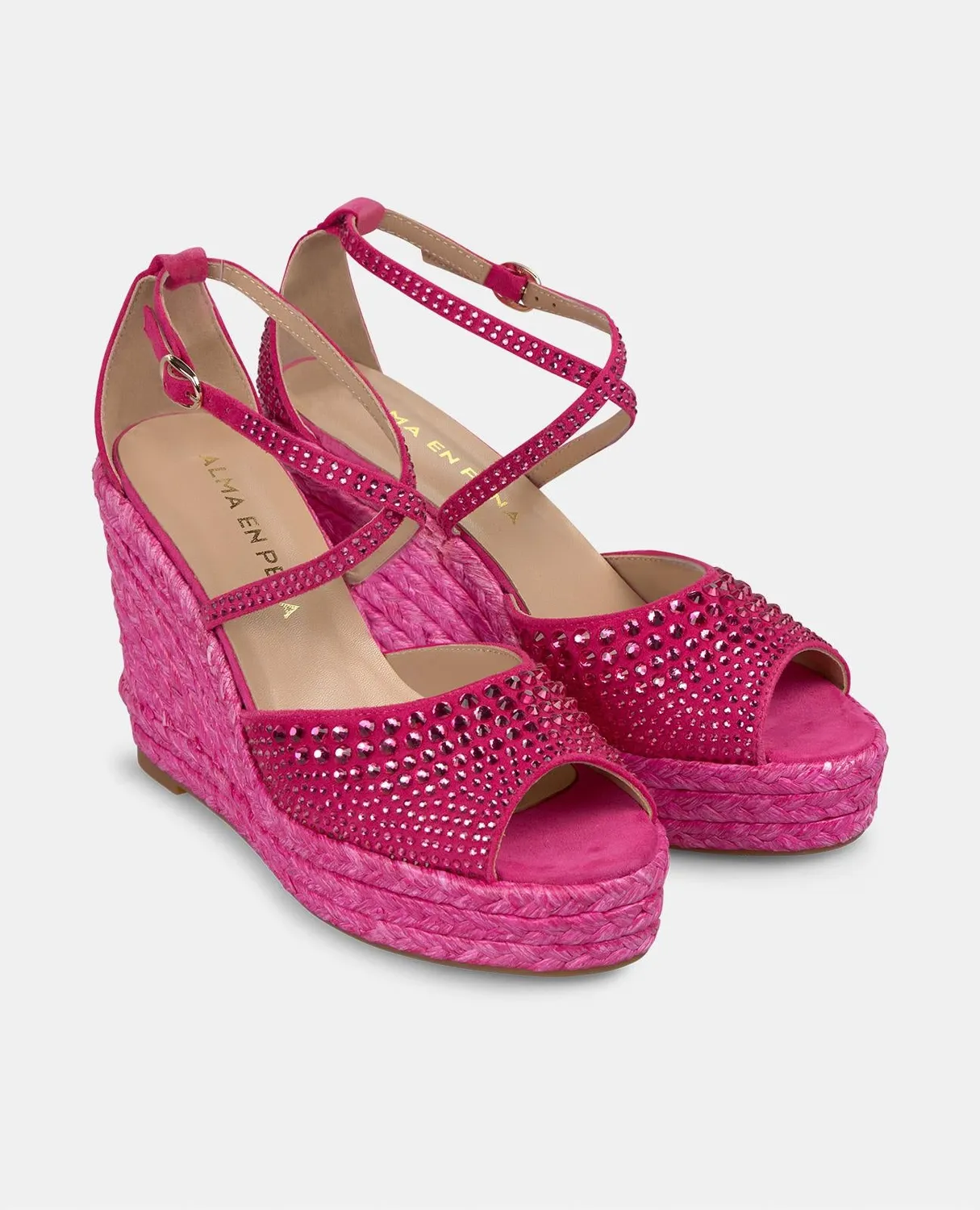 Alma en Pena V2551004 compensées fuchsia 9,8 cm