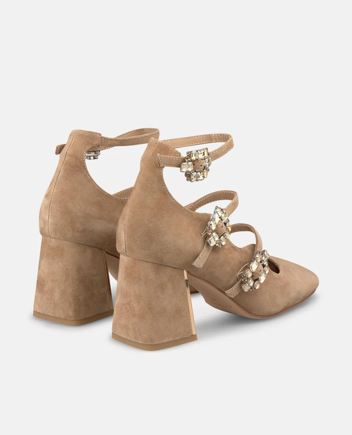 Alma en Pena I250301 escarpins camel cuir talon 7 cm