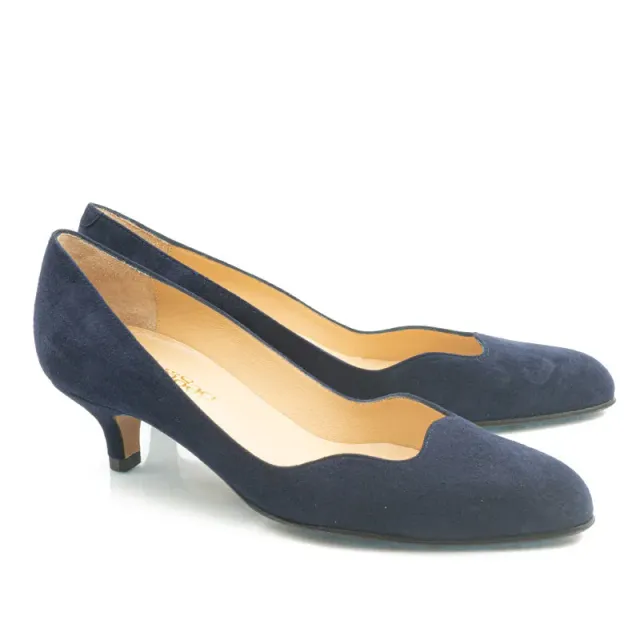 Bégum Paris Ketchup escarpin bleu marine velours 35 mm