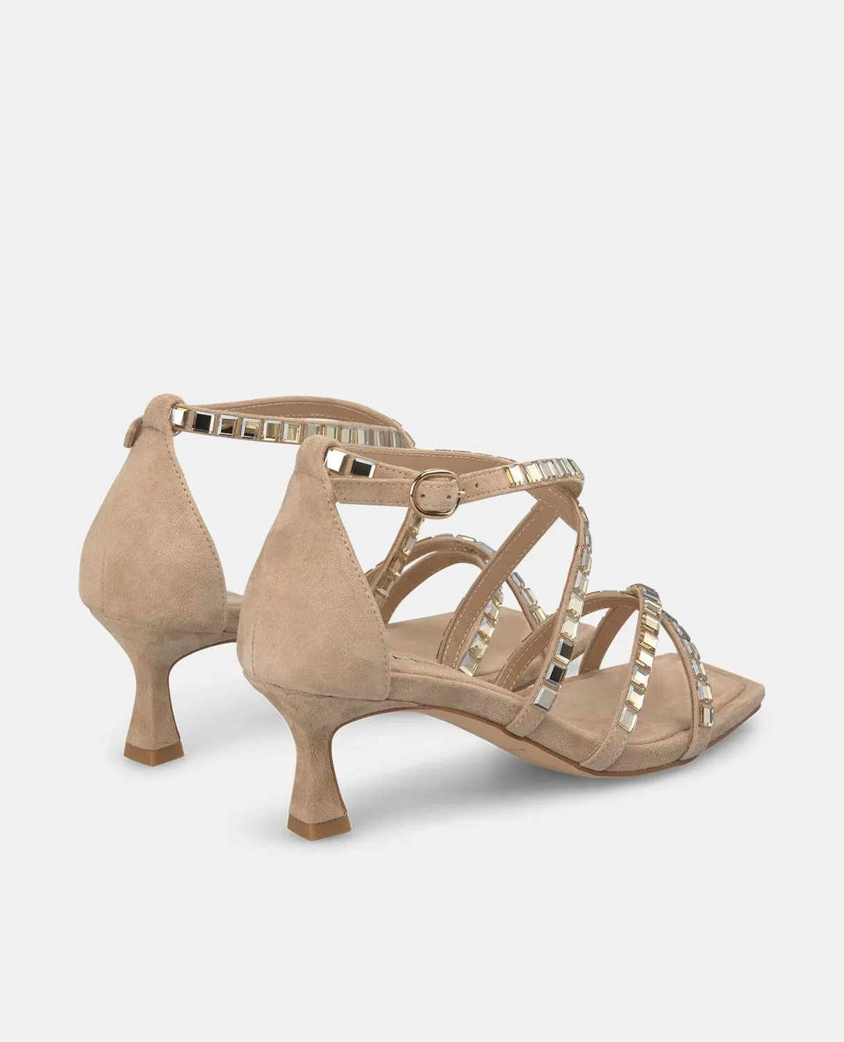 Alma en Pena V250869 Sandales Sable Strass Talon 6 cm
