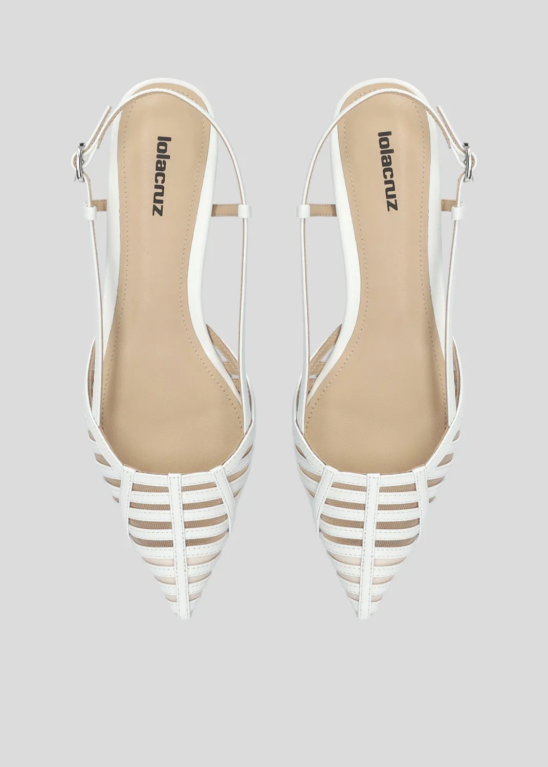Lola Cruz Streep ballerines blanc