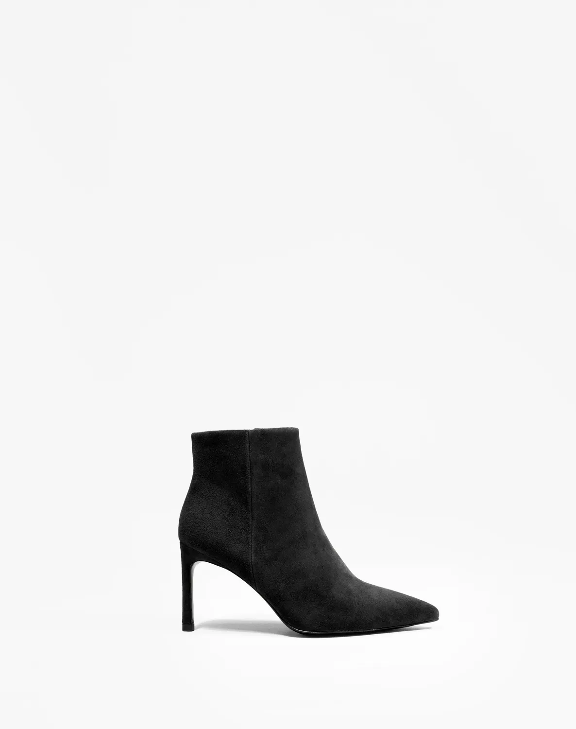 Mi/Mai Noura Black Suede bottines daim noir talon 8 cm