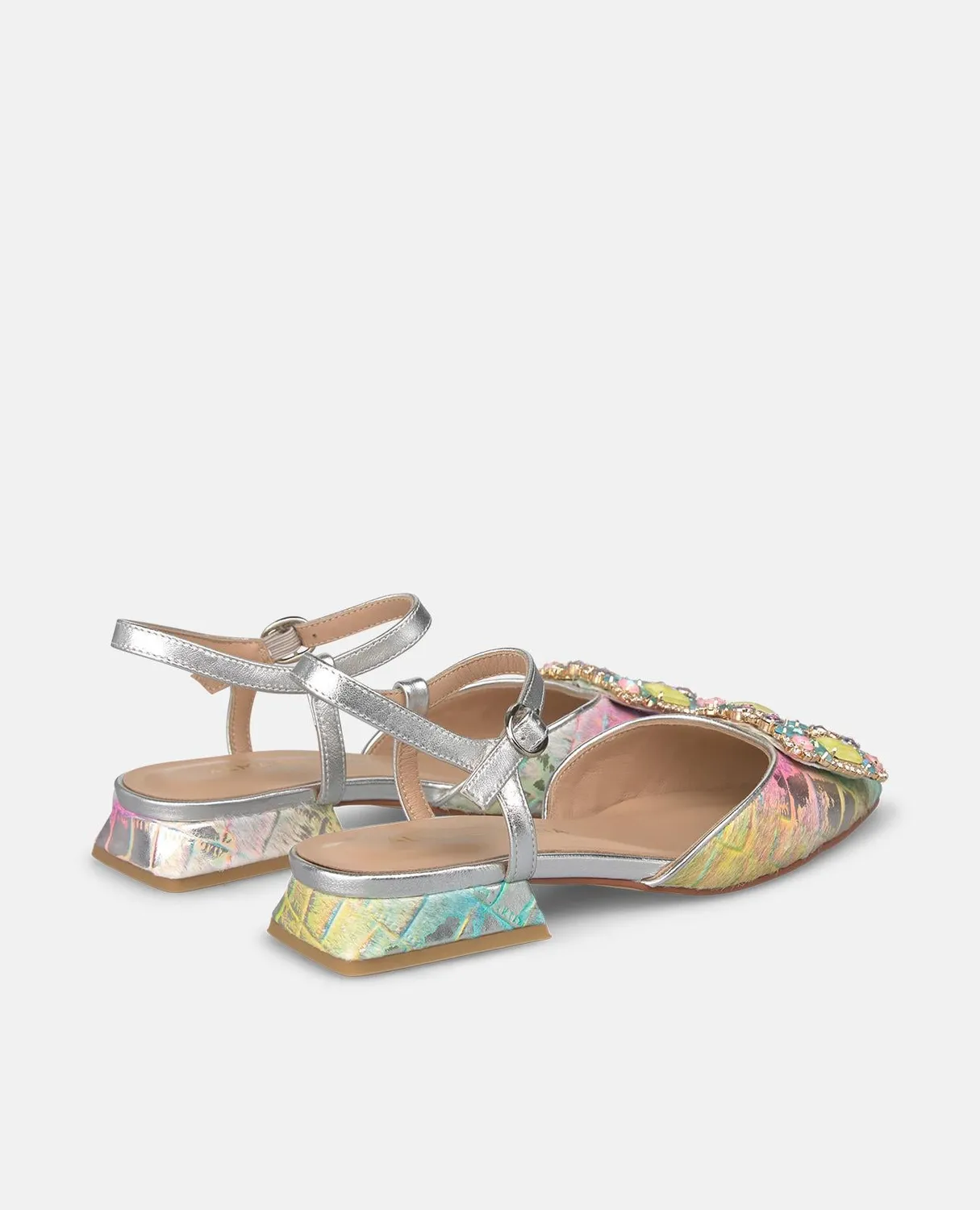 Alma en Pena V261002 escarpins slingback multicolore talon 2 cm