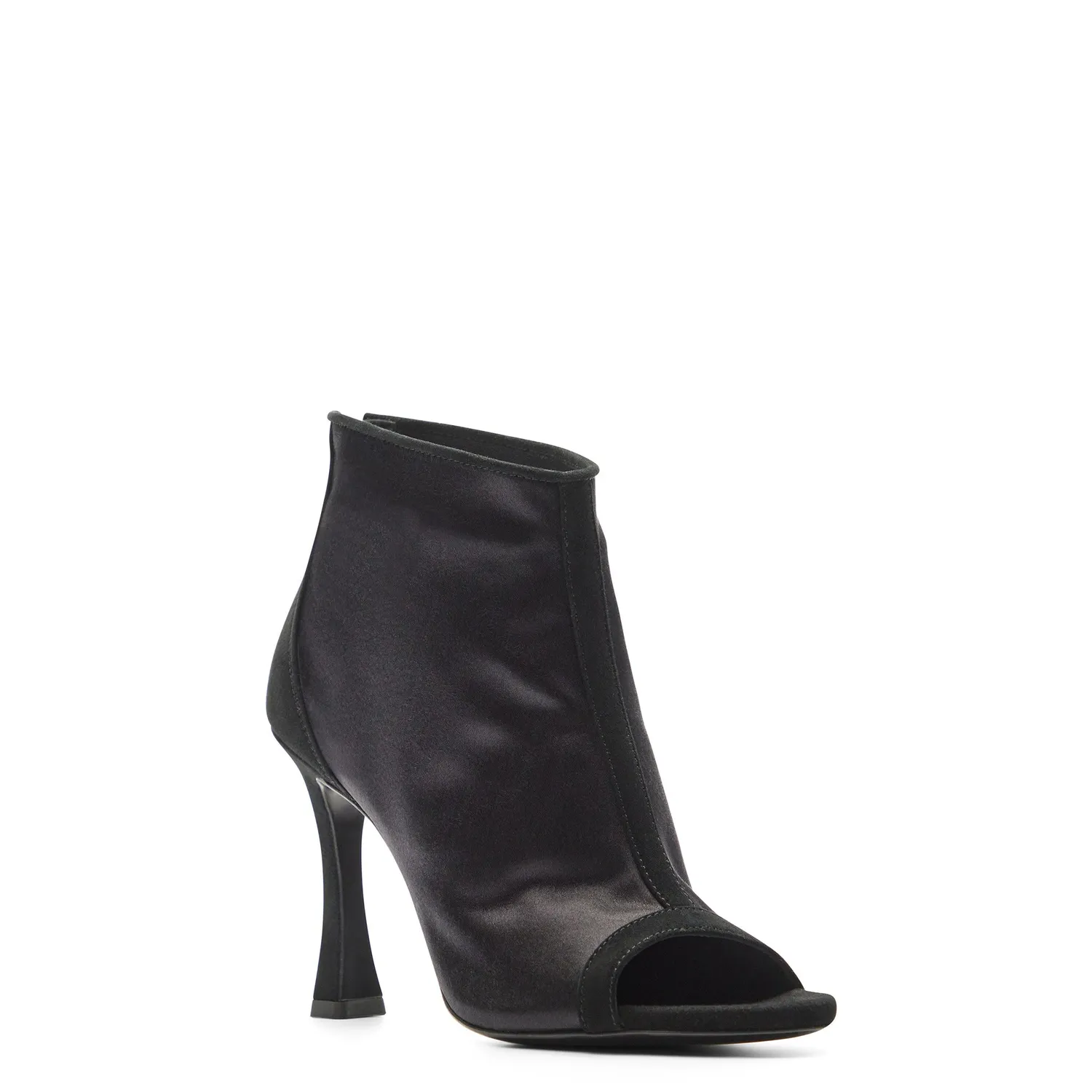 Maison Ernest Onyx 95 bottines noir velours satin 9,5 cm