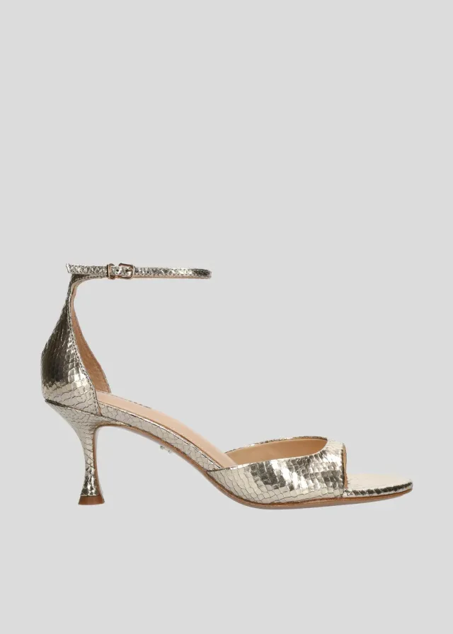 Lola Cruz Kumala Sandal 65 sandales platine talon 6,5 cm