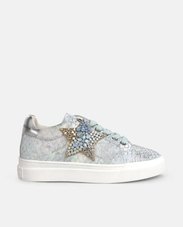 Alma en Pena Margarita V260462 sneakers bleu plateforme 3,5 cm