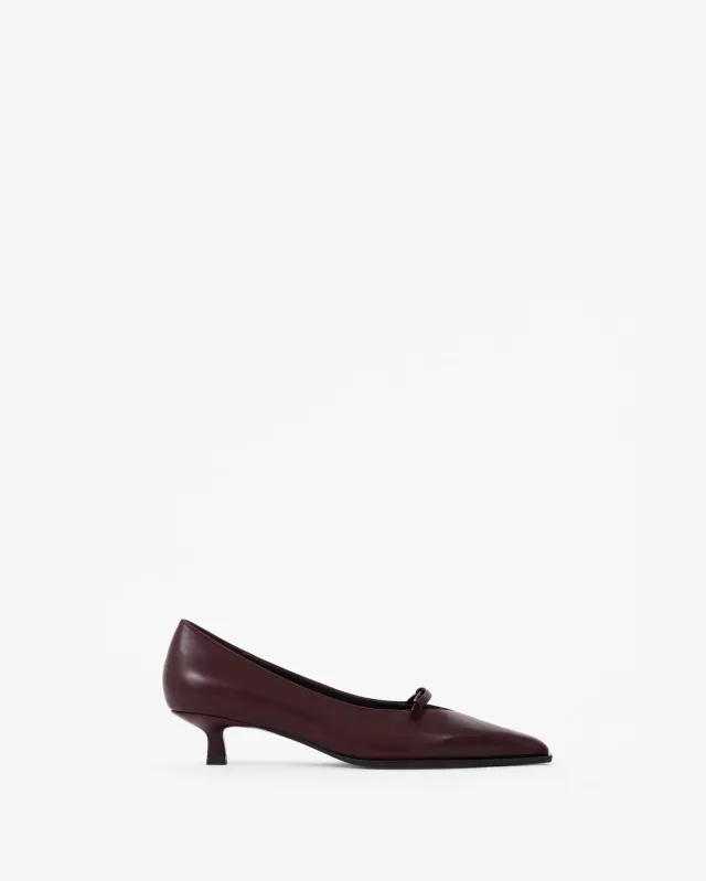 Mi/Mai Preston Burgundy escarpins bordeaux nœud