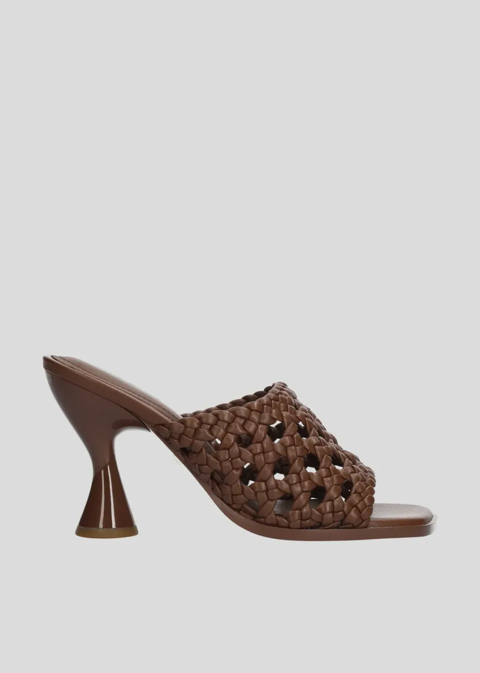 Lola Cruz Roxane Mules 90 mules marron talon 9 cm