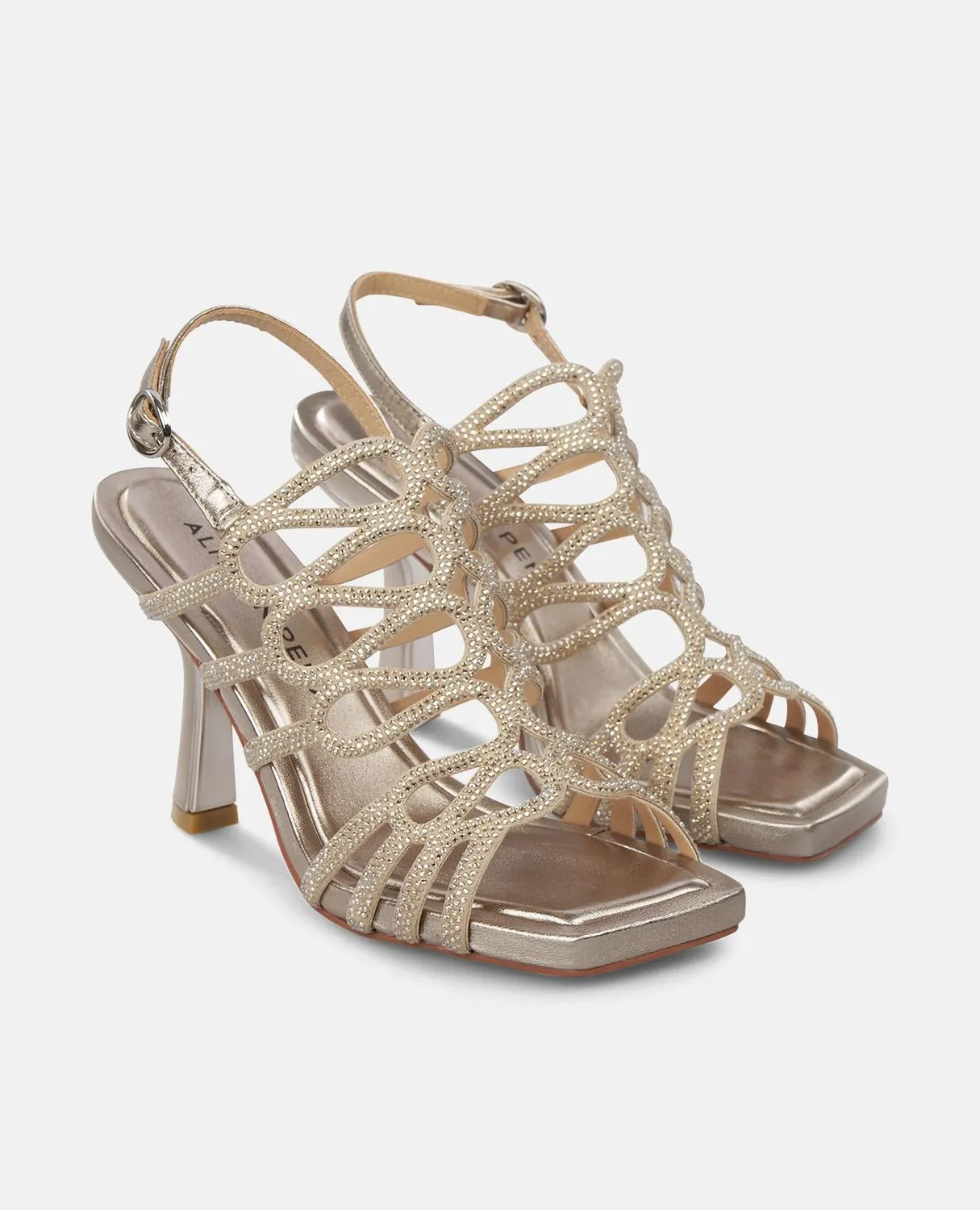 Alma en Pena I250080 sandales talon 9 cm bronze strass