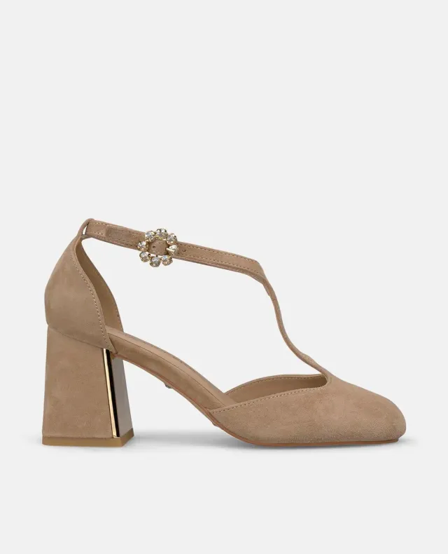 Alma en Pena I260164 escarpins sable ante talon 7 cm