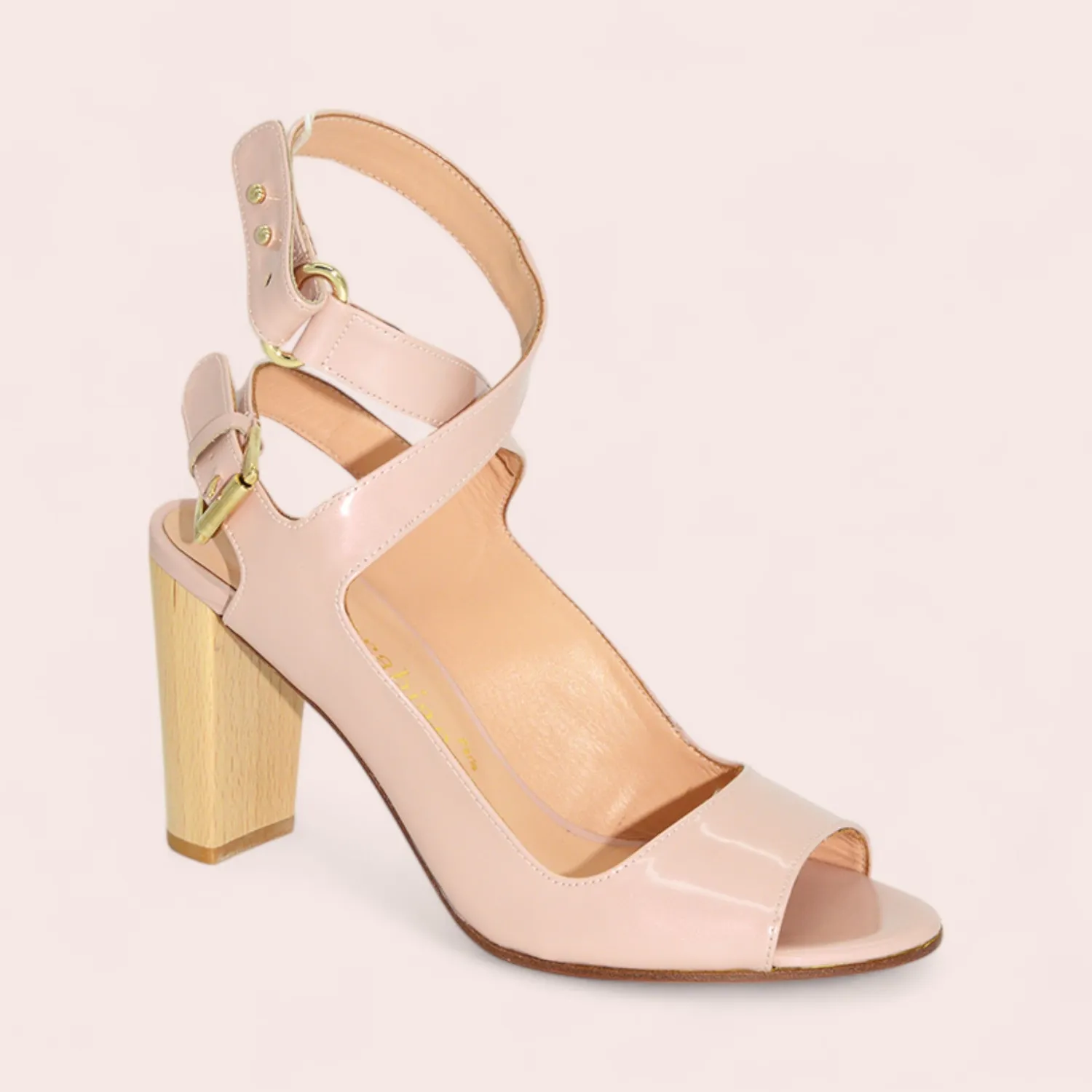 Karine Arabian KHO sandale cuir spazzolato talon 85mm