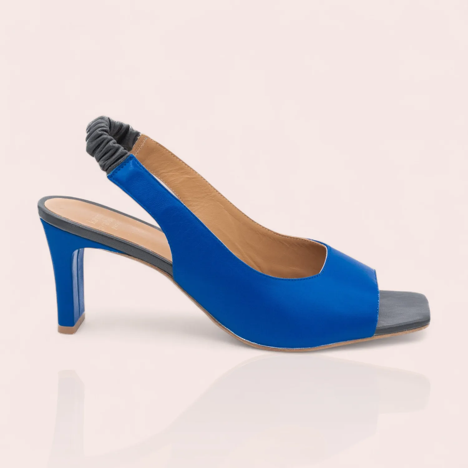 Karine Arabian LAFAYETTE sandale cuir nude talon 70mm