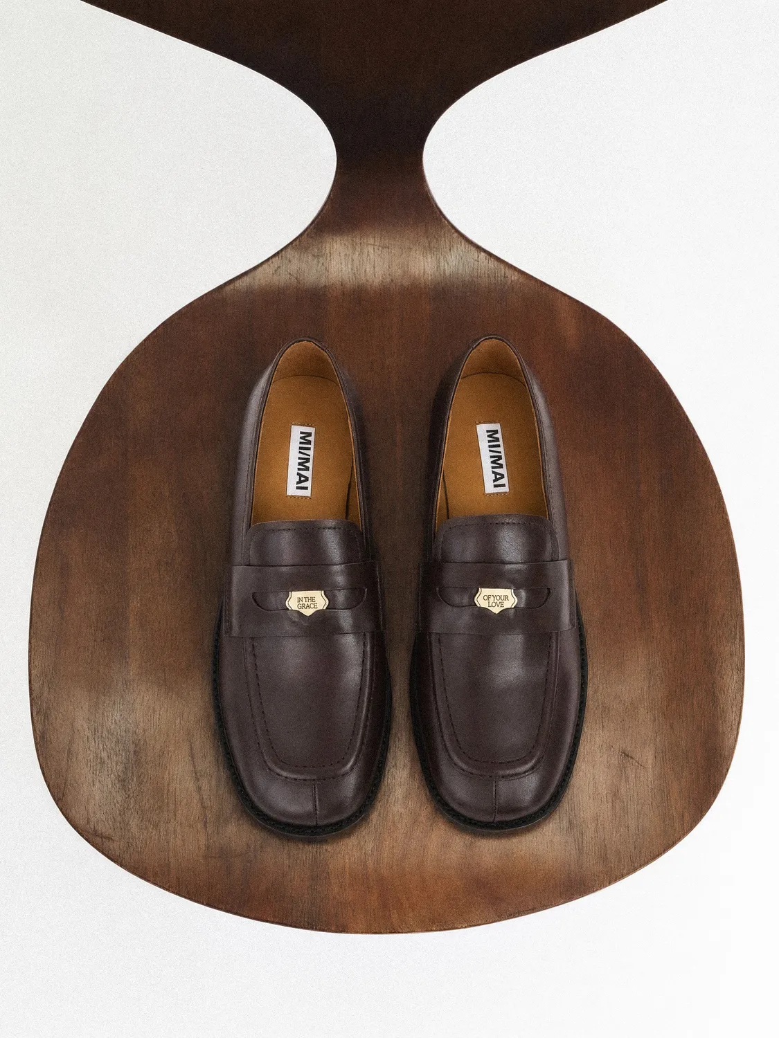 Mi/Mai Luciano mocassins penny noir cuir