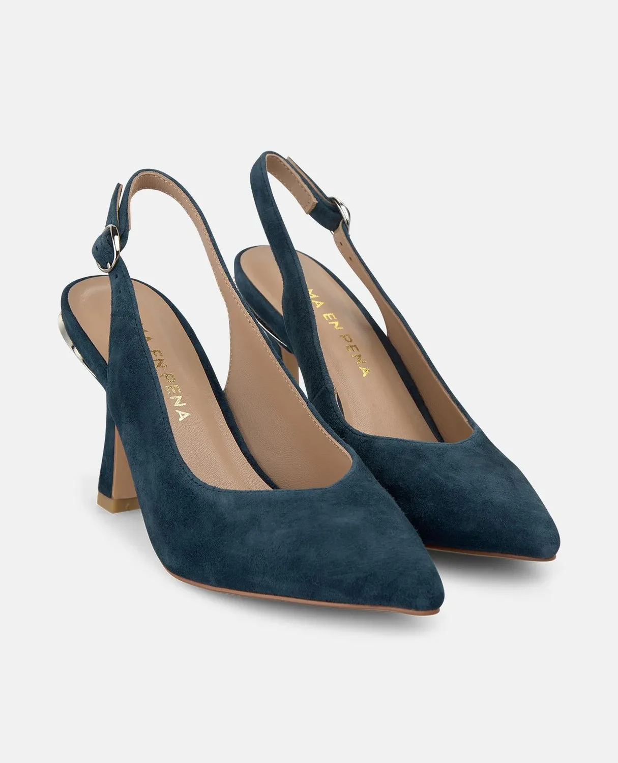 ALMA EN PENA V261800 escarpins slingback bleu 9 cm