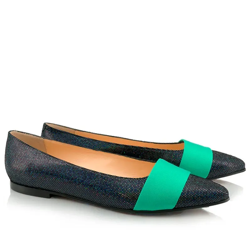 Bégum Paris Amsterdam ballerines noires pailletées