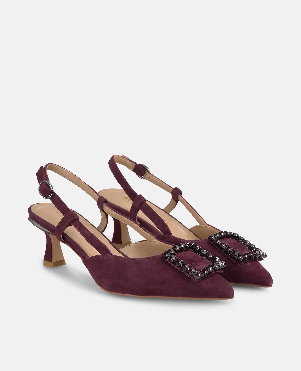 Alma en Pena I250513 escarpin bordeaux bride strass 6 cm