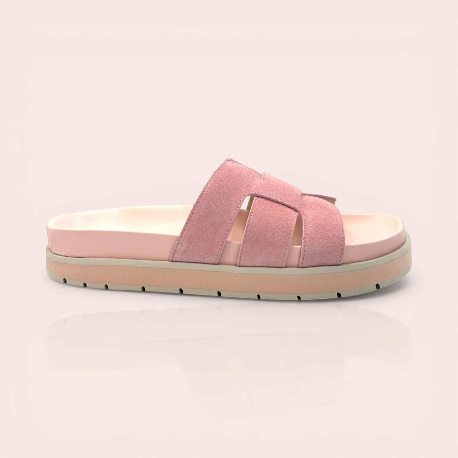 Karine Arabian Cubana mule plateforme cuir argent