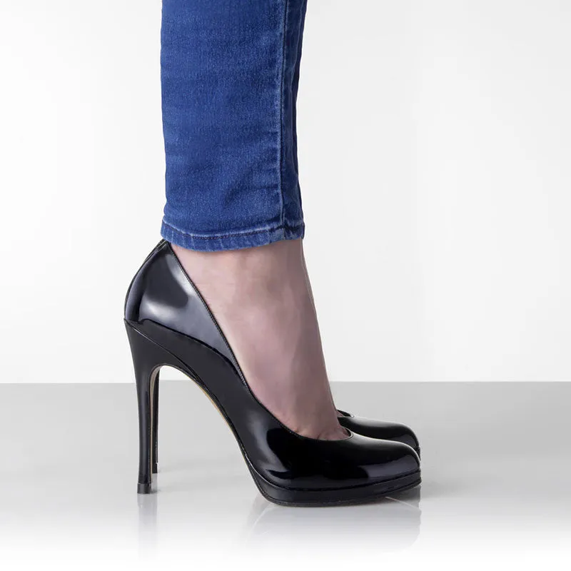 Bégum Paris Vertige escarpin vernis noir talon 11 cm