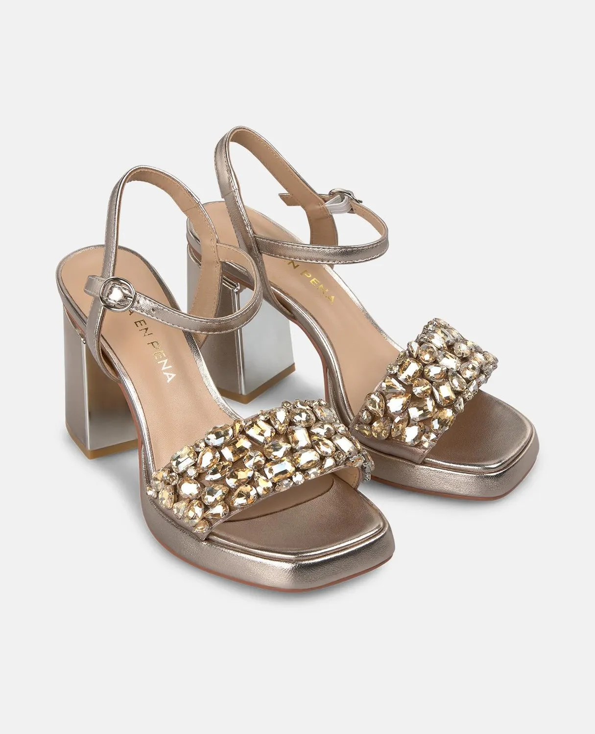 Alma en Pena V250792 sandales bronze talon 8,5 cm