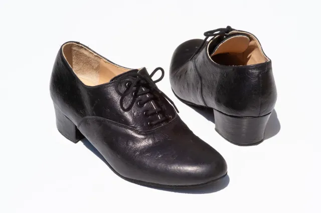 Magic Feet Autruche chaussures danse homme cuir