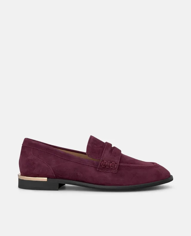 Alma en Pena I260120C mocassins bordeaux cuir 2cm