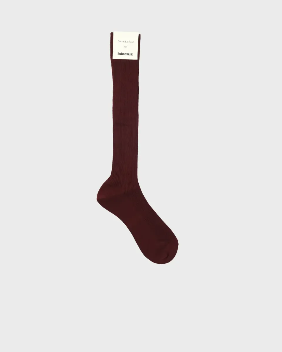 Lola Cruz chaussettes longues coton bio hautes