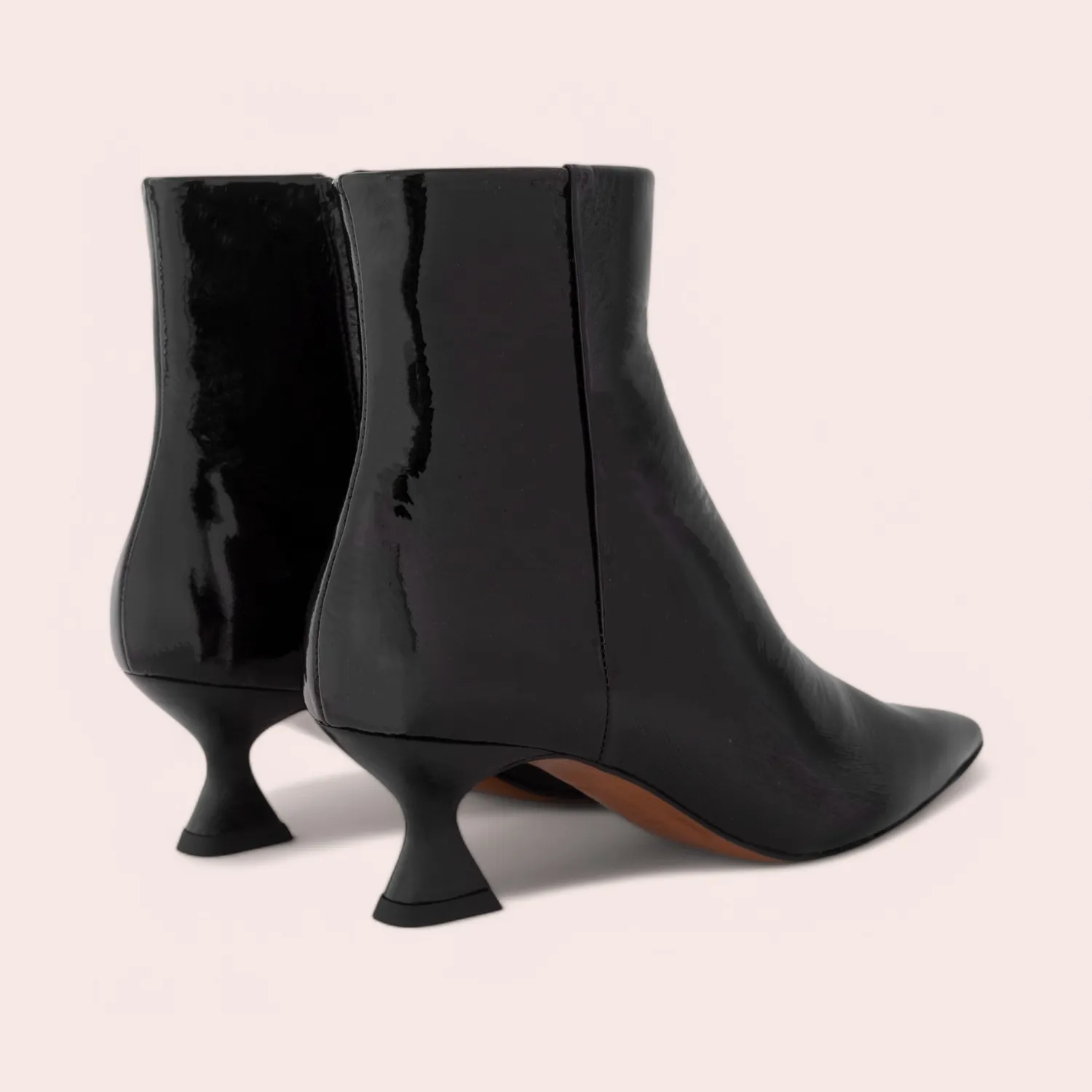 Karine Arabian Dani bottines noir verni talon 50mm
