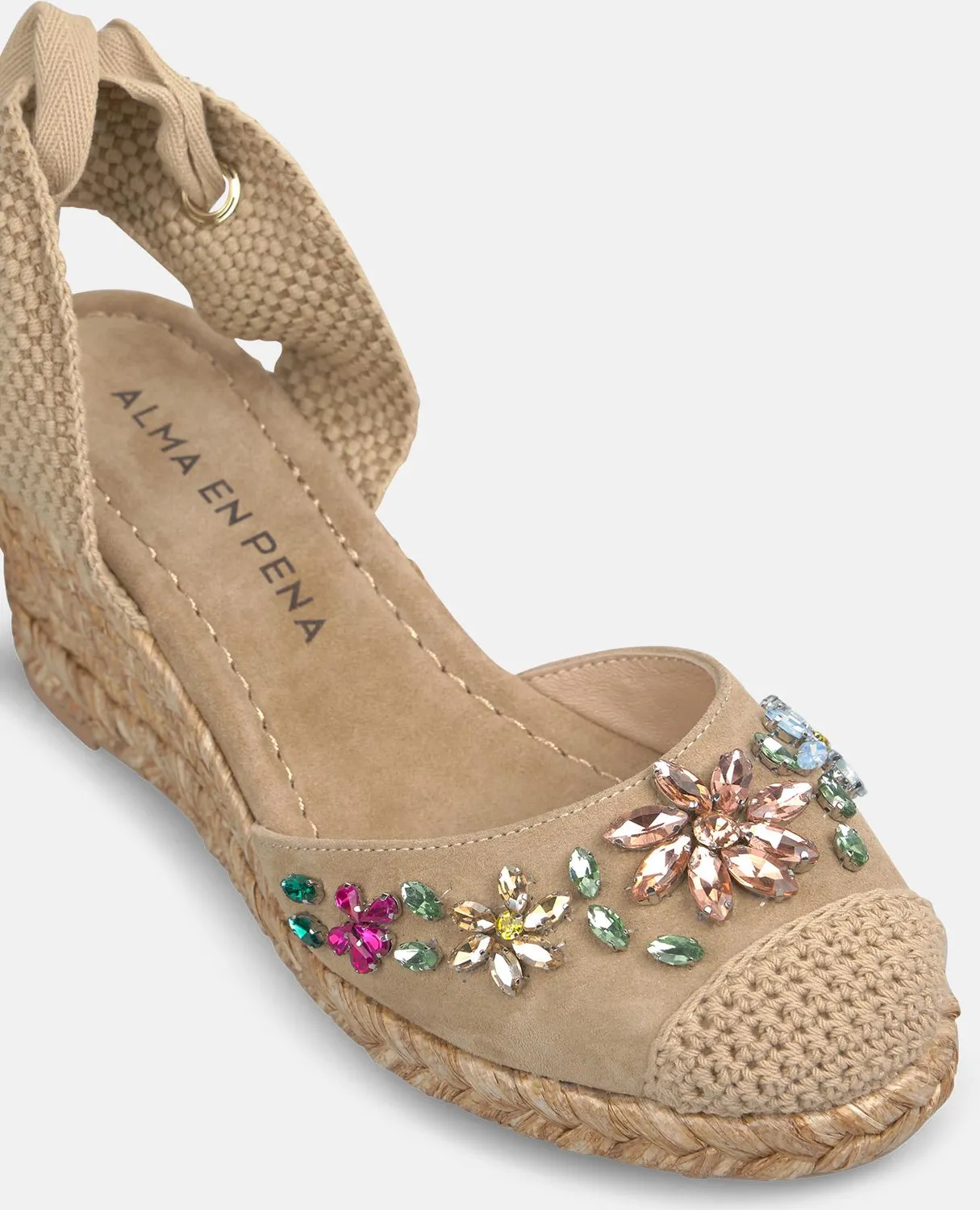 Alma en Pena V265692 espadrille compensée sable 6,5 cm