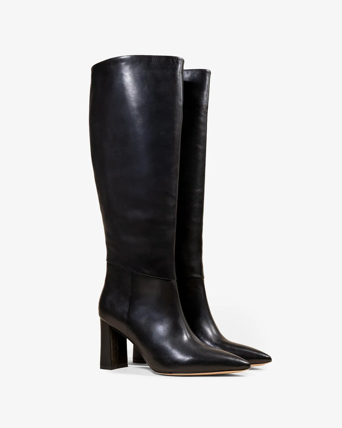 Mi/Mai Tracey Black bottes noires talon large