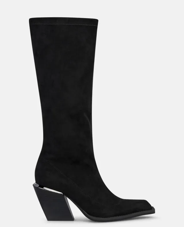 Alma en Pena I260754 botte haute noire talon 8 cm