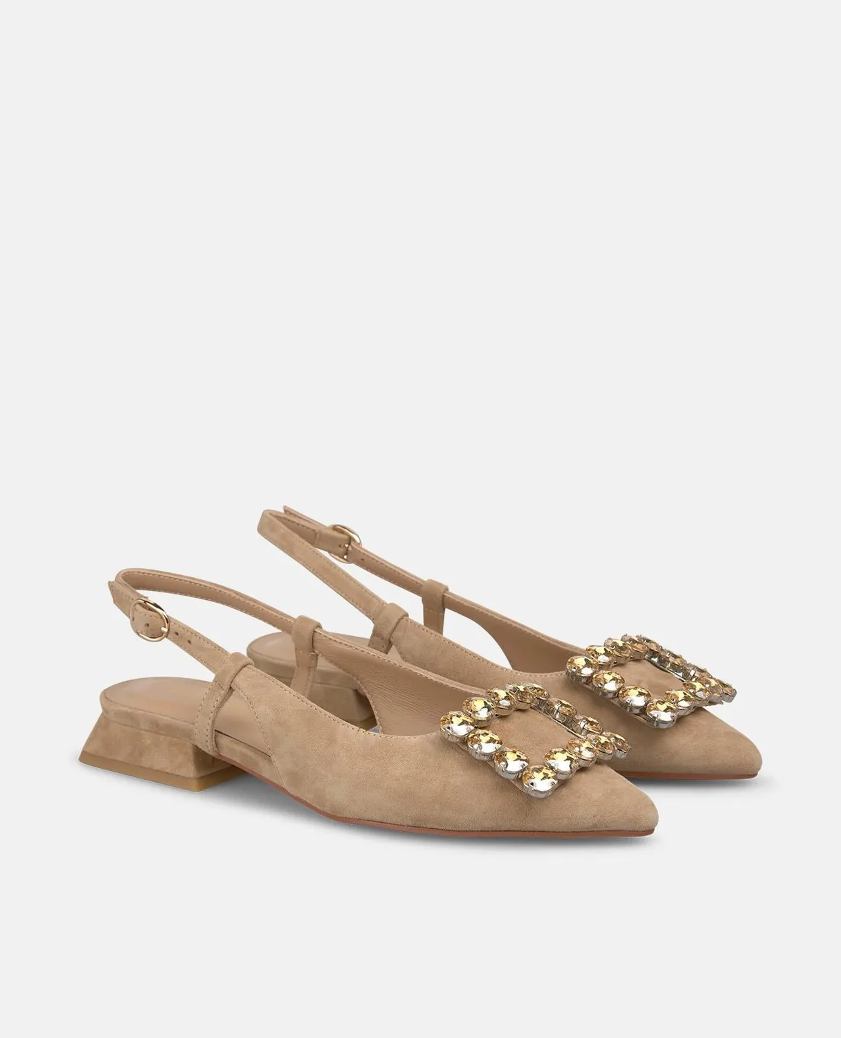 Alma en Pena V261004 escarpins slingback arena cuir 2 cm