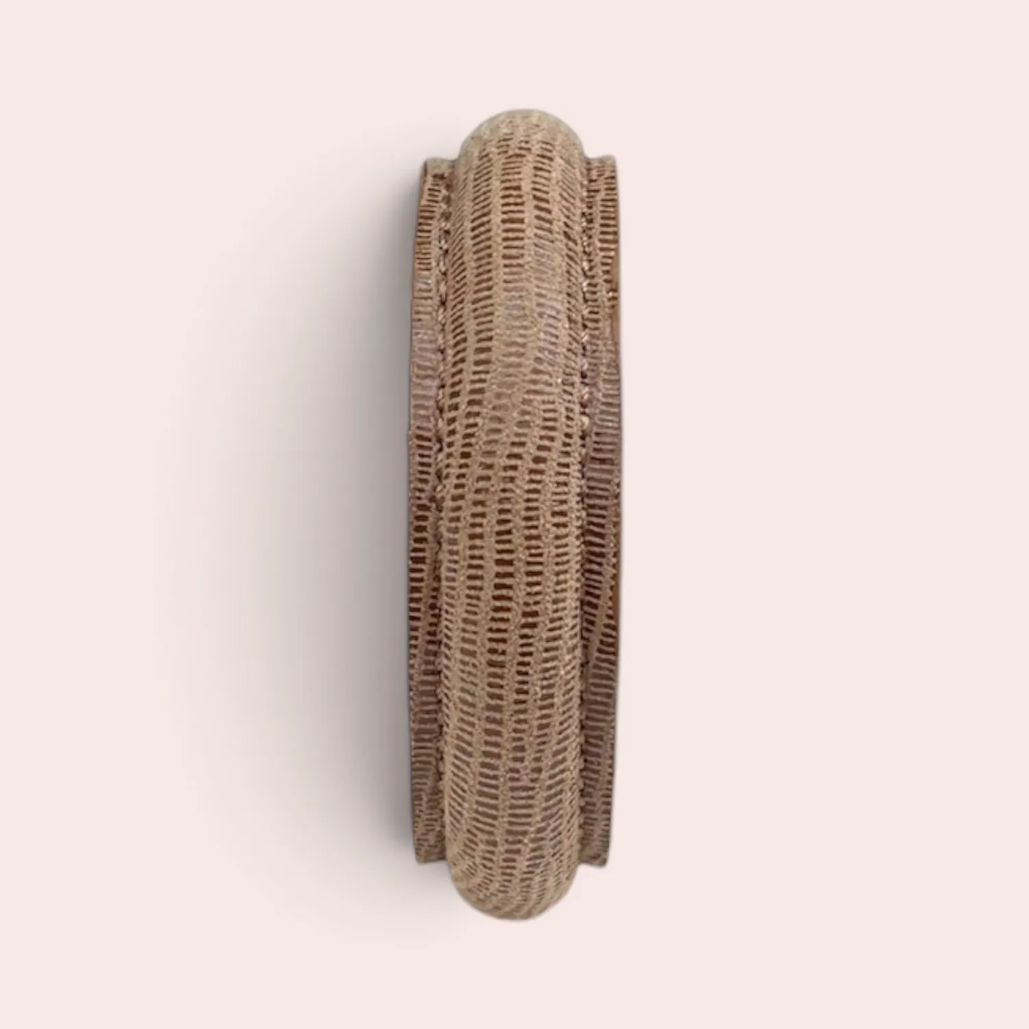 Karine Arabian Jonc bracelet lézard camel 63mm